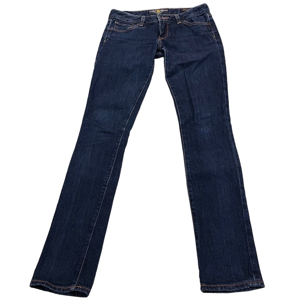 Lucky Brand Lola Skinny in Rinse Wash Women Medium Wash Jeans Sz 0/25x31 Denim